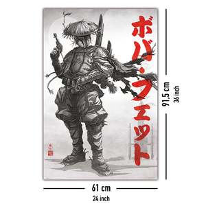 Modern Style Star Wars Visions <b>Poster</b> Boba Fett Wall Art on Paper - Product Image 5