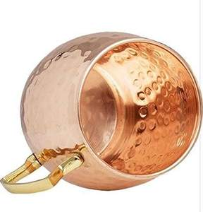 Elegante taza de cobre martillado, acabado Premium hecho a mano, duradero y elegante, perfecto para bar, restaurante o uso en la cocina - Product Image 3