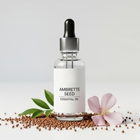 Huile essentielle de graines d'ambrette, similaire à l'huile essentielle de graines d'ambrette, utilisée dans les parfums, vente directe d'usine, prix moins cher