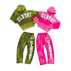 Haute demande de luxe broderie appliques survêtement surdimensionné survêtement élégant unisexe Streetwear personnalisé Fashionwear - Product Image 1