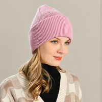 Gorro de punto con logotipo de diseño personalizado de tejido de algodón orgánico personalizado con bordado plano de logotipo