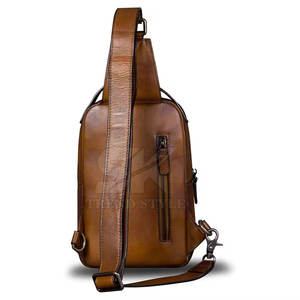 Bolso de cuero vacuno de color sólido, último estilo, de alta calidad, para hombre, nuevo diseño, bandolera, para moda, hecho en Pakistán. - Product Image 3