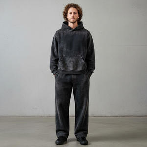 Conjunto deportivo para hombre, pedidos al por mayor personalizados, con pantalones jogger y chaqueta, precios directos de fábrica - Product Image 2