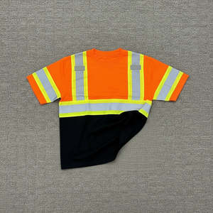Custom Made 100% Polyester Workwear Construction Jacket <b>Safety</b> <b>Clothing</b> <b>Reflective</b> T-Shirt for Miners & Road Sweepers shirt - Product Image 1