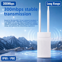 Punto de Acceso WiFi Omnidireccional para Exteriores YF661, 300Mbps, 2.4GHz, POE, IP65, Metálico, Impermeable, de Largo Alcance