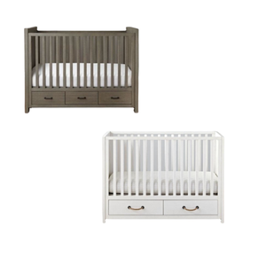 Lit pour bébé en bois massif de haute qualité moderne blanc et noir lit pour enfants style américain prix de gros original d'Indonésie - Product Image 3