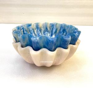 Tendance ustensiles de cuisine cadeau haute qualité à la mode résine époxy bol vaisselle salade bol de service vaisselle bol charismas cadeau - Product Image 6