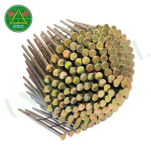 Clavos de bobina de acero al carbono de vástago liso de 2,5mm x 50mm al mejor precio con estilos de cabeza a cuadros para fabricación de palés - Product Image 6