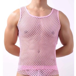 High Quality Breathable Quick Dry Mesh Tank Top <b>Men</b> Casual Wear Cool Dry Tank Tops - Product Image 2