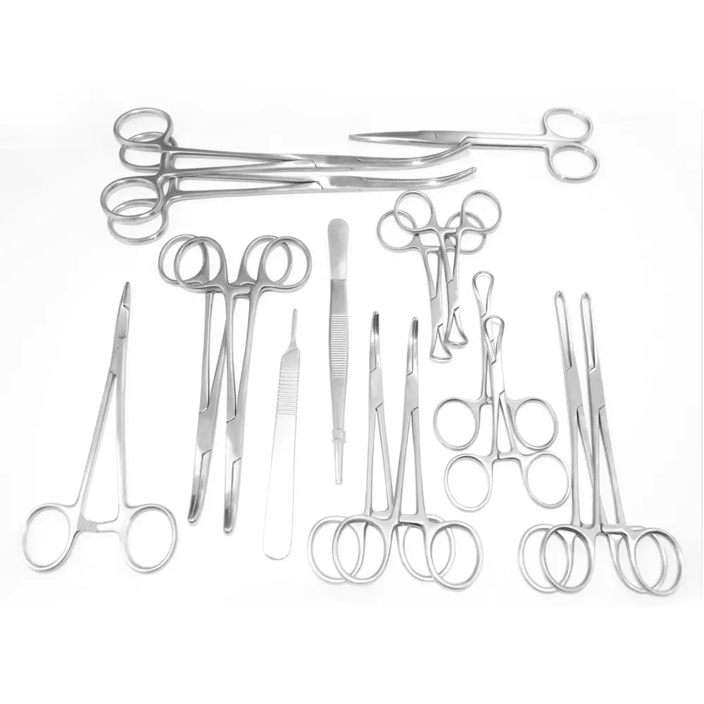 Yüksek kaliteli cerrahi alet seti genel cerrahi tıbbi cihazlar özelleştirilmiş farklı cerrahi alet seti