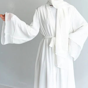 Robe musulmane pour femmes de qualité supérieure, nouvelle conception, vente en gros, abaya du Moyen-Orient, abaya en satin de Dubaï, manches longues, haute densité - Product Image 5