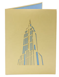 3D pop up Card Empire State Handmade Greeting Card Building Pop up cards 3D New York 3D Card Pop Up Paper Craft Greeting Card - Product Image 4