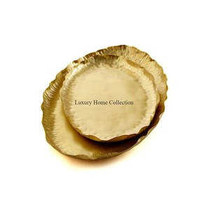 Bandeja de servicio de cobre y Metal con forma de Granada, última llegada, exhibición de alimentos, accesorios de comedor en el precio más bajo, diseño martillado - Product Image 4