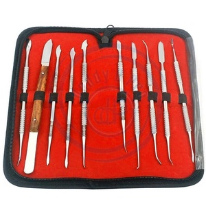 Équipement de laboratoire Kit de sculpture de cire Kit de sculpture de cire Outils de sculpture de poterie Kit dentaire Chirurgical Dentiste Sculpture Couteau Instruments - Product Image 1