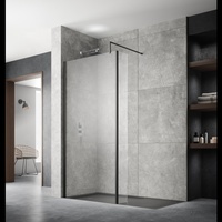 Vente flash : Panneau de douche Walk-in, écran de salle de bain, écran de retour pour salle de bain humide 215 mm