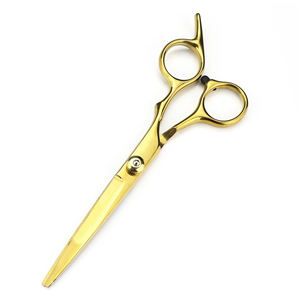 Tijeras de acero inoxidable para hombres, cuidado personal, mango recto de cerámica, tijeras de estilismo para Barba, las mejores tijeras de corte de pelo de peluquero, cuero PU - Product Image 2