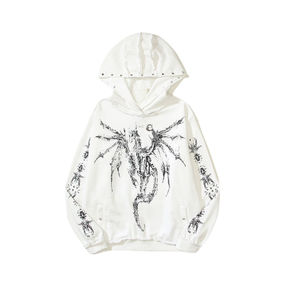 Sudadera con Capucha Estilo Vintage, Unisex, de Primera Calidad, Cálida, Resistente, Moderna y Elegante, 100% Algodón Denim - Product Image 2