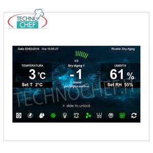 Armoire de stockage pour viandes séchées, capacité maximale 100 kg, en acier avec 1 porte vitrée, pour usage en entrepôt - Product Image 1