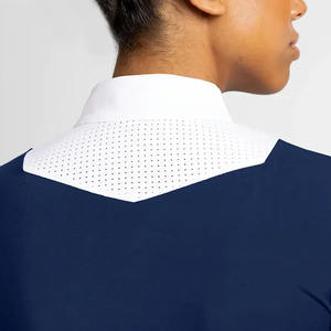 Protección UV de alta calidad para montar a caballo, carreras, espectáculo, camisa de manga larga, equitación ecuestre, media cremallera, camiseta superior para montar a caballo - Product Image 2