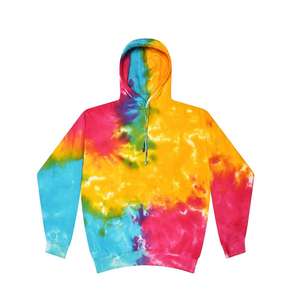 Sudaderas con capucha personalizadas de algodón y felpa de peso pesado con efecto tie-dye para venta al por mayor OEM 2025 - Product Image 4