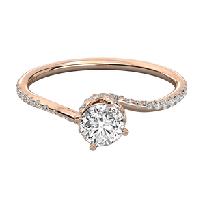 Anillo Solitario de Oro de 9K para Mujer con Diamante Cultivado en Laboratorio, Elegante y Lujoso - Product Image 6