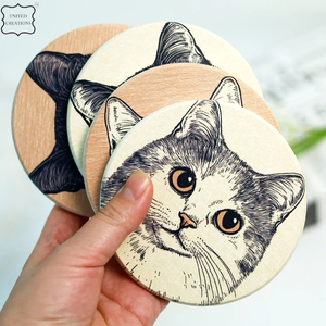 Posavasos de corcho redondo con bandeja de corcho Circular Natural de estilo clásico de Venta caliente con el último diseño esteras y almohadillas de espesor de tamaño OEM - Product Image 2