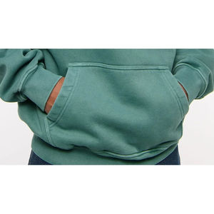 Sudaderas con capucha informales de invierno personalizadas para hombre, sudaderas suaves de algodón 100% de peso pesado, ropa de calle, sudaderas en blanco, teñidas lisas - Product Image 2