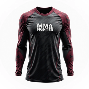 Rashguards de BJJ de Sublimación Premium de Alta Calidad, Impresión HD Personalizada, Duraderos para Entrenamiento de MMA, Transpirables, Elásticos, Anti-UV, de Secado Rápido - Product Image 4