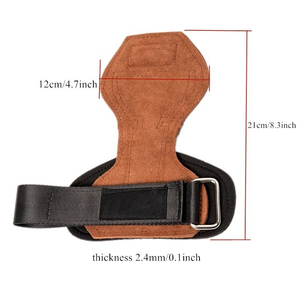 Support de poignet en nylon/polyester/rayonne, protège-paume, fermeture auto-agrippante réglable, robuste, respirant, léger, pour la musculation - Product Image 1