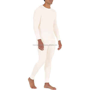 Qualité supérieure Col Ras Du Cou Long Johns Sans Couture 100% Coton Style De Mode Hiver Cyclisme Yoga Long Johns Style Ensembles - Product Image 3