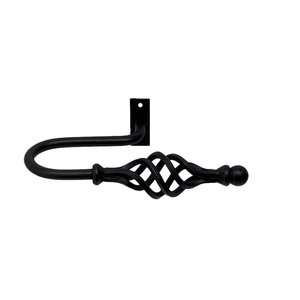 Wrought Iron Wall Mounted Black <b>Curtain</b> Tai Backs for <b>Drapes</b> Home Living Room Decorative <b>Curtain</b> Accessories - Product Image 3