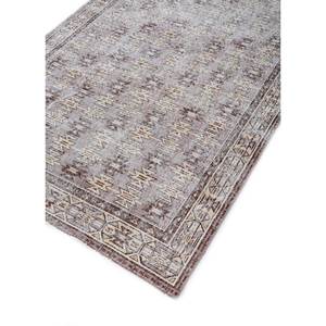 พรมขนสัตว์ถักมือลายเรขาคณิตสไตล์วินเทจ สีเบจและสีน้ำตาล สำหรับห้องนั่งเล่นหรือทางเดินในบ้าน ดีไซน์รูปทรงสี่เหลี่ยมผืนผ้าแบบนามธรรม รุ่น Pae-2228 - Product Image 2