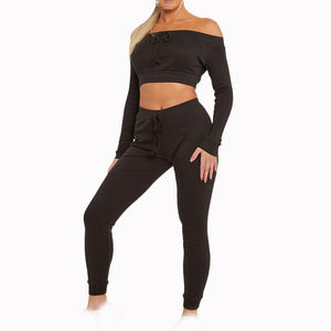 Chándal Deportivo para Mujer con Logotipo Personalizado, Precio Económico, Fabricante Mayorista, Chándal de Dos Piezas de Alta Calidad Hecho a Medida - Product Image 3