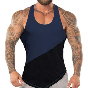 Contraste de couleur durable hommes débardeur qualité supérieure hommes débardeur vêtements d'entraînement hommes débardeur - Product Image 1