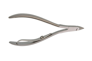 Professional Stainless Steel Cuticle Nipper 10 cm, Lap Joint, S/Spring Flat Blade Sharp Tip <b>Nail</b> <b>Tool</b> for Adults Finger - Product Image 2