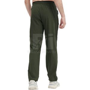 Pantalon décontracté pour homme, fabriqué en usine, personnalisé, léger, 100 % coton, confortable, lavé, respirant, séchage rapide, taille mi-haute, coupe droite - Product Image 2