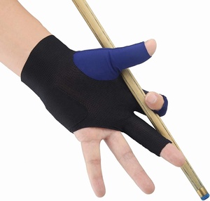 Gants de piscine respirants en Spandex élastique à trois doigts pour unisexe main gauche billard Sport billard cyclisme en plein air - Product Image 4