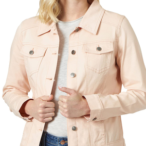Chaqueta de mezclilla para mujer, servicio OEM, superventas, sostenible, cómoda, venta al por mayor, servicio OEM, chaqueta vaquera para mujer más vendida - Product Image 3