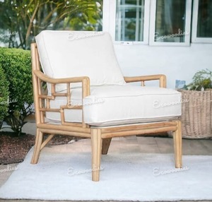 Sofá relajante de nuevo diseño, sillón de una plaza, muebles de exterior de bambú Natural hechos a mano, silla de jardín para sala de estar y balcón - Product Image 4