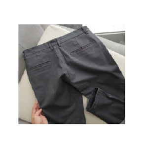 Pantalones de tela Oxford para mujer, Material 100% algodón, servicio OEM, Color caqui personalizado - Product Image 1
