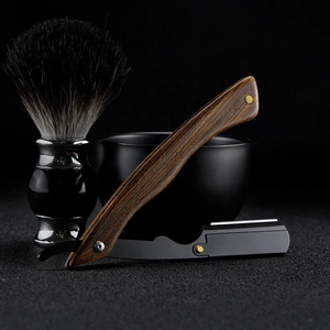 MORGANS INDUSTRIES Stainless Steel Handle <b>Single</b> <b>Blade</b> <b>Razor</b> Manual Shaving <b>Razor</b> for Barber Shop Face Use - Product Image 4