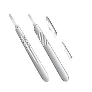 ด้ามมีดผ่าตัดสแตนเลสแบบใช้ซ้ำได้ 40 ชิ้น ได้รับการรับรองมาตรฐาน CE พร้อมใบมีด ใช้พลังงานด้วยมือ ผ่านการฆ่าเชื้อแล้ว - Product Image 5