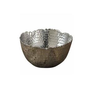 Bol à salade et fruits au design classique en acier inoxydable couleur argent, bol décoratif à prix abordable - Product Image 5