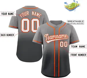 Set di stampa a sublimazione all'ingrosso maglia da Baseball da uomo maglia da Baseball della squadra Design personalizzato Baseball