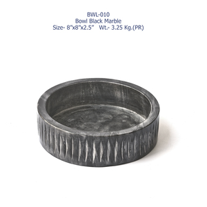 Bol en marbre noir 8x8x2,5 pouces, best-seller, pour cadeaux et décoration intérieure, bol en pierre naturelle d'un fournisseur indien, prix de gros - Product Image 4