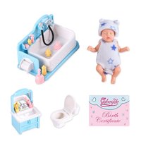 Babeside Mini 4.5 pouces corps entier en Silicone Reborn bébé petites poupées avec accessoires 12CM ensemble de peluches à la mode
