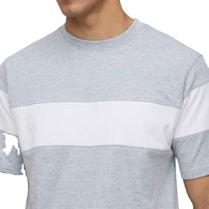 Ensemble de survêtement deux pièces patchwork respirant à séchage rapide pour homme grande taille avec logo personnalisé, manches courtes et short de sport – Collection été 2026 - Product Image 2