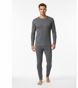 Traje Térmico ColdGuard Elite Gris para Hombre, Suave, de Manga Larga, Tejido Transpirable que Brinda un Calor Estable en Invierno - Product Image 2