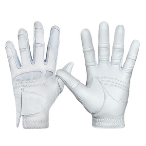 Guantes de golf transpirables de alta calidad para hombre, diseño personalizado con agarre para la mano derecha e izquierda, Color blanco para uso deportivo - Product Image 2