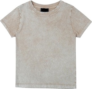 Personalizada 100% algodón pigmento teñido multicolor niños Camiseta de manga corta para los hombres - Product Image 5